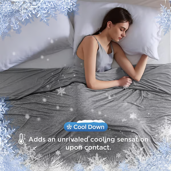 BowLift | The Cold Blanket – Lightweight Summer Throw That Keeps You Cool, Dry & Rested All Night | Best Blanket for Hot Sleepers & Night Sweats