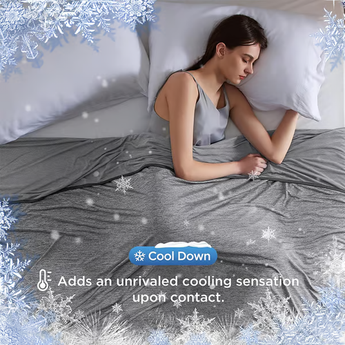 BowLift | The Cold Blanket – Lightweight Summer Throw That Keeps You Cool, Dry & Rested All Night | Best Blanket for Hot Sleepers & Night Sweats