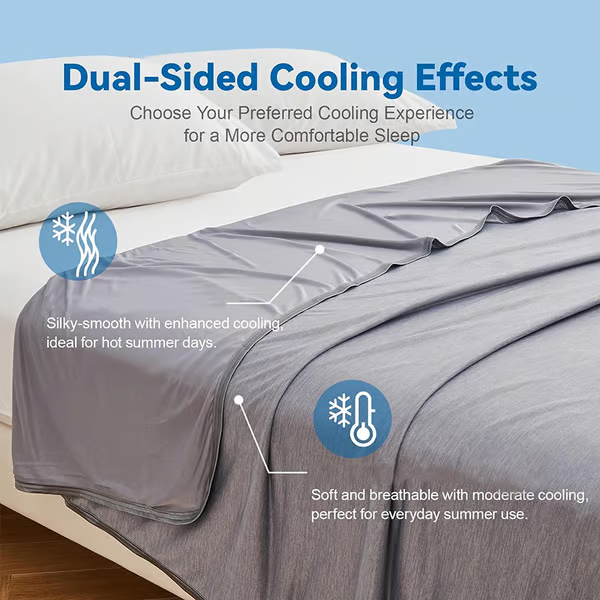 BowLift | The Cold Blanket – Lightweight Summer Throw That Keeps You Cool, Dry & Rested All Night | Best Blanket for Hot Sleepers & Night Sweats