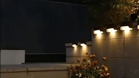 BowLift | Wireless LED Solar Wall Lights - Outdoor Garden Lighting for Pathways & Patios, Energy-Efficient & Weather-Resistant