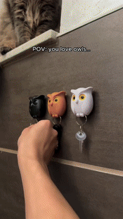BowLift | Self Adhesive Magnetic Owl Key Holder