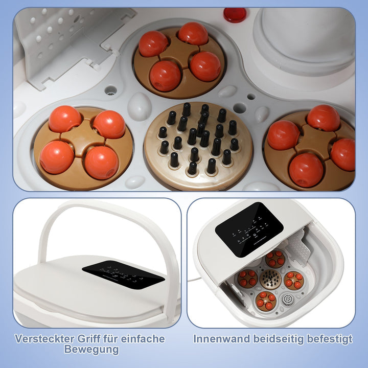 Electric foot massage device heating foldable | Bowlift