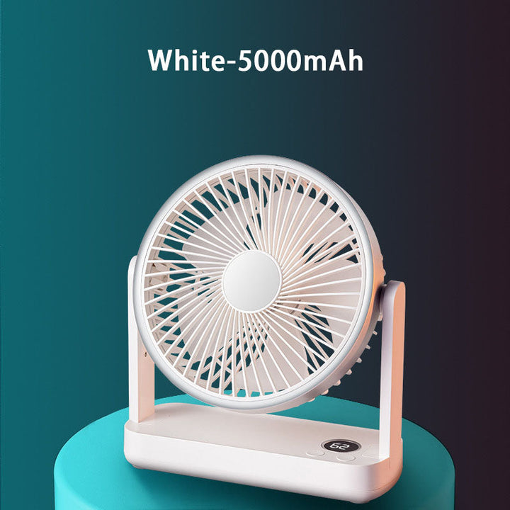 Compact Rechargeable USB Desk Fan for Home, Office, and Outdoors | Bowlift
