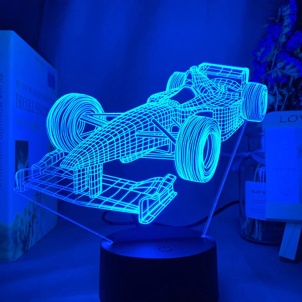 BowLift | Formula-1-3D-Illusion lamp with color mode