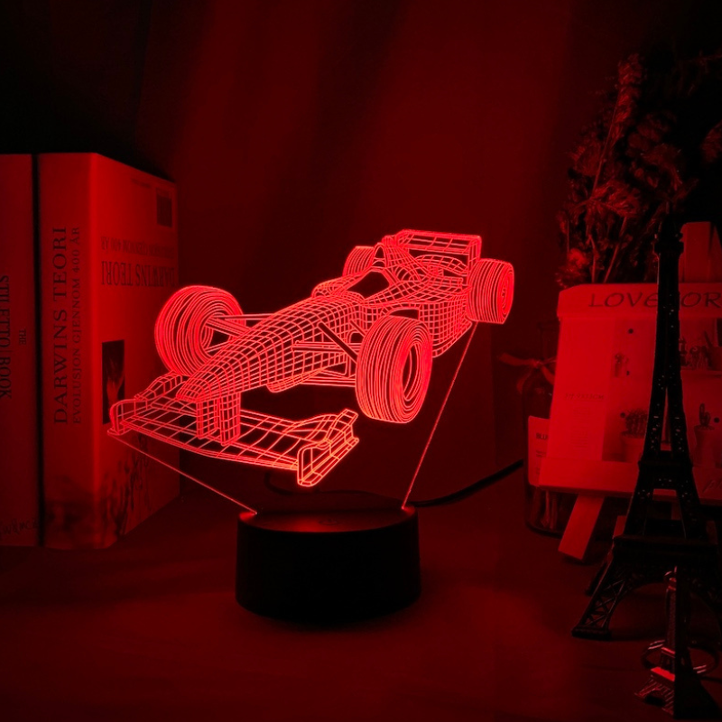 BowLift | Formula-1-3D-Illusion lamp with color mode