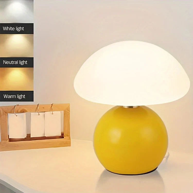BowLift | Elegant Ceramic Mushroom Lamp in French Style