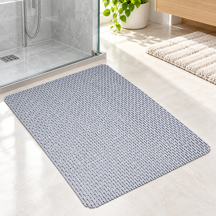 Anti-Slip Drainage Shower Mat with Rapid-Drain Channels Bowlift