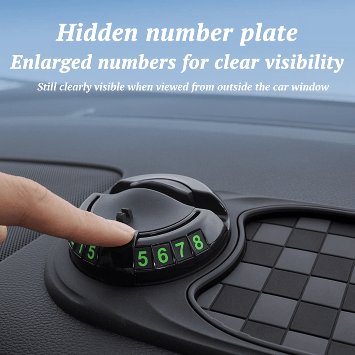 BowLift | Woyuosn Multifunction Car Mat with Phone Holder Hidden Number Plate
