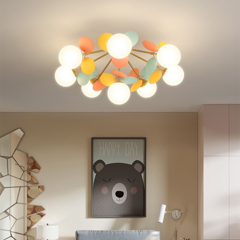 BowLift | Flower Branch Chandelier Living Room