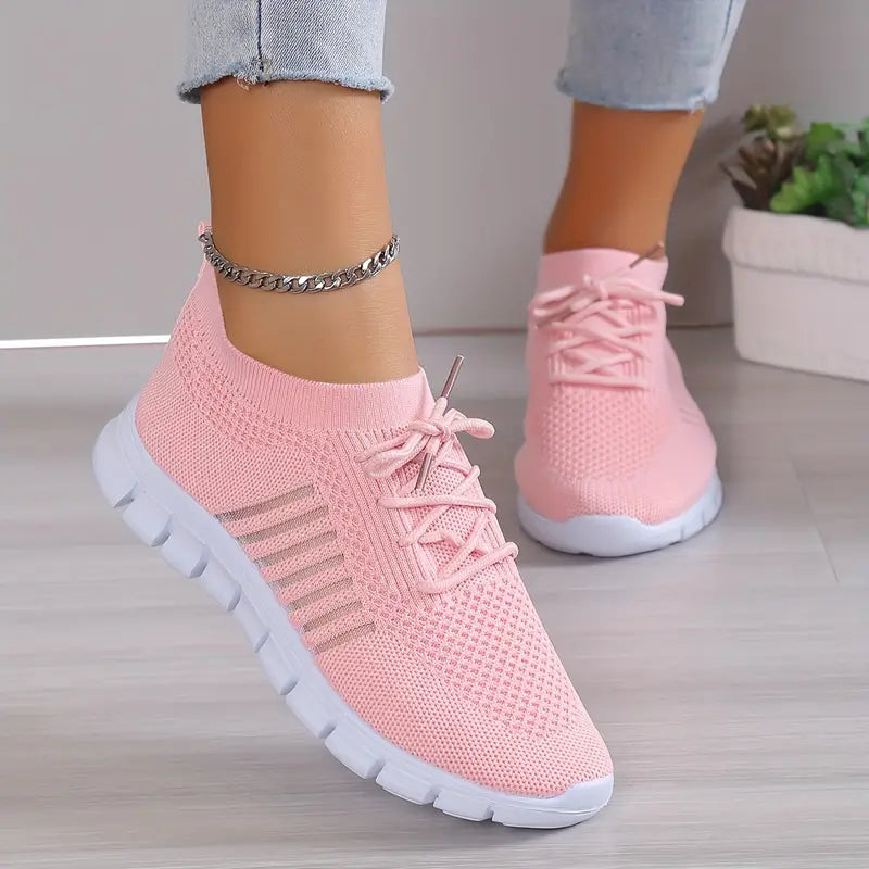 BowLift | Breathable Lace-Up Running Trainer Sneakers