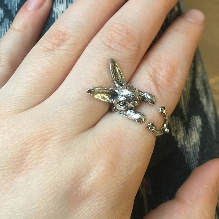 BowLift | Women’s Vintage Cat Ring | Adjustable Animal Knuckle Band | Zinc Alloy Fashion Jewelry for Daily & Party Wear
