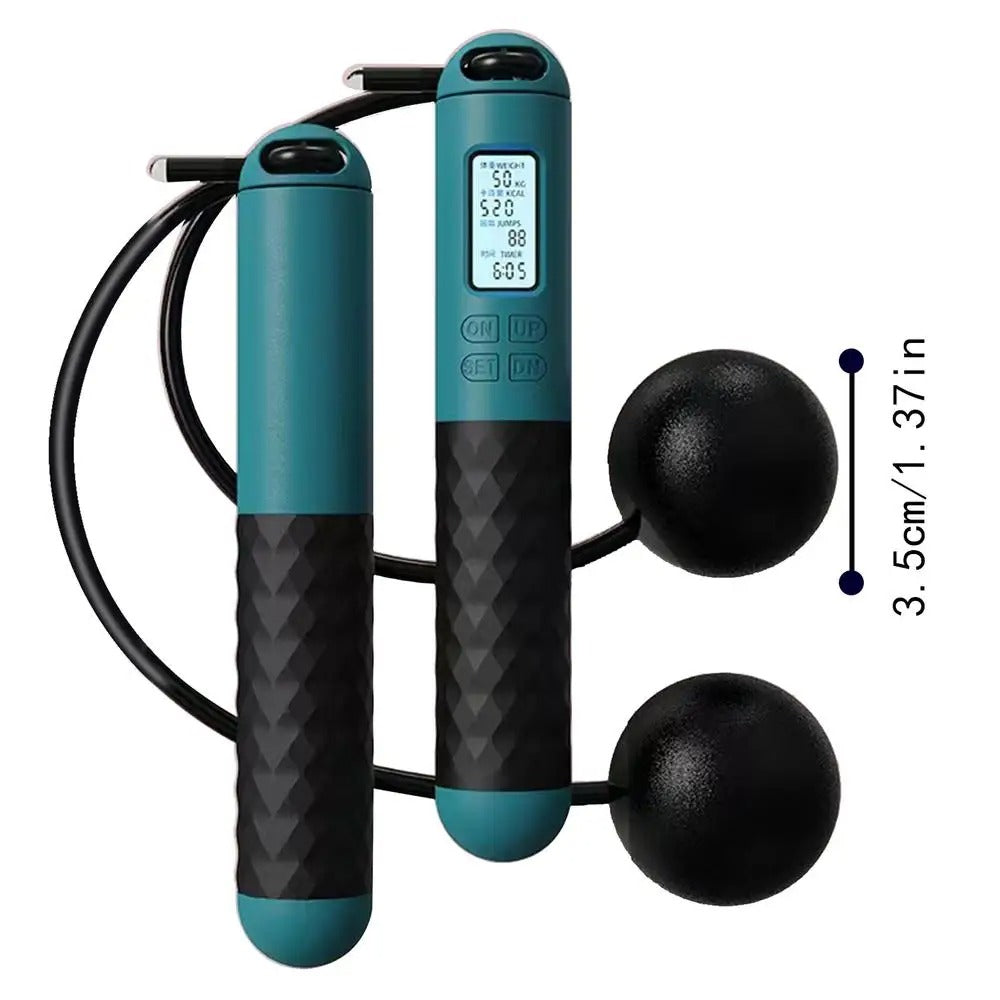 Wireless Jump Rope with Counter – Weighted Handles for Home Cardio Workouts | Bowlift