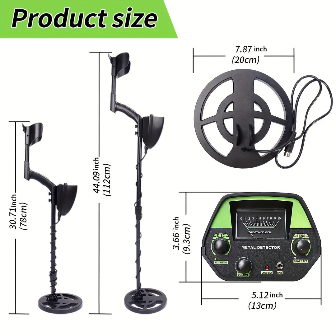 BowLift | Compact Metal Detector with 20 cm Coil for Accurate Outdoor Treasure Hunting – Lightweight, User-Friendly, Versatile Detection
