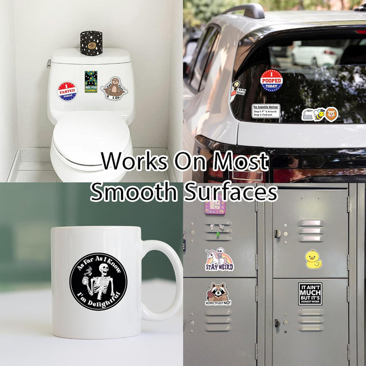 BowLift | Set of 130 Funny Quote Stickers