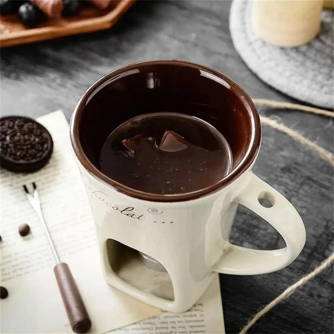 ChocoFondue - Elegant Bowl for Meltable Chocolate & Cheese Bowlift