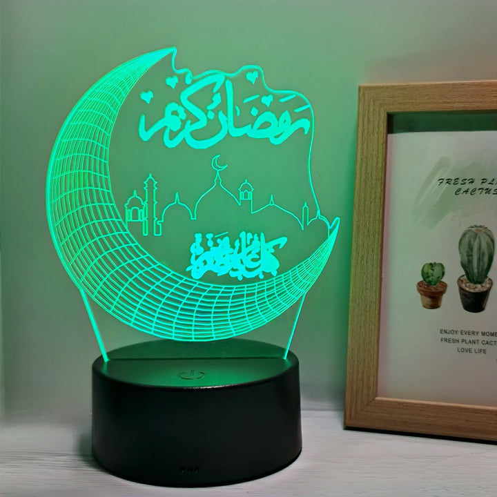 MoonPalace - 3D Color Night Lamp Touch Bowlift