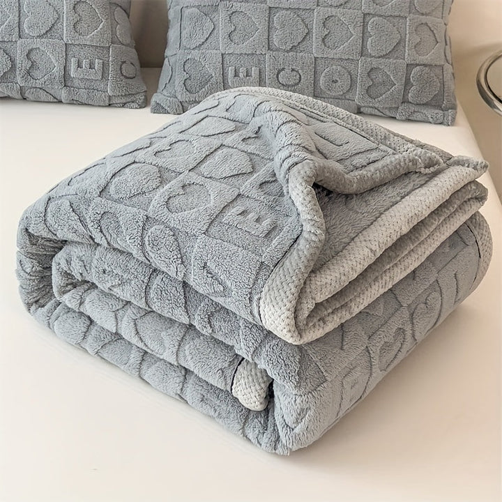 CozyCoral – Luxury Fleece Blanket for All Seasons Bowlift