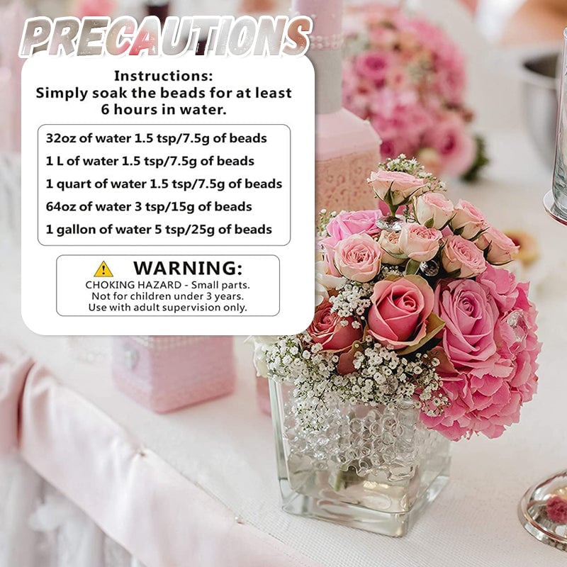 BowLift | 2250 Pieces 17-20mm Crystal Soil Water Bead Gel