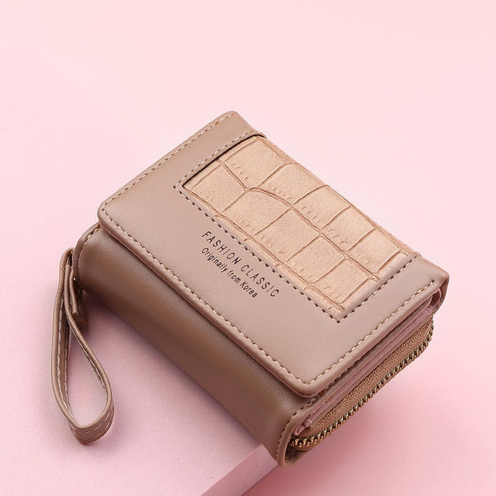 BowLift | Large Capacity Multi-Card Zipper Tri-Fold Coin Purse
