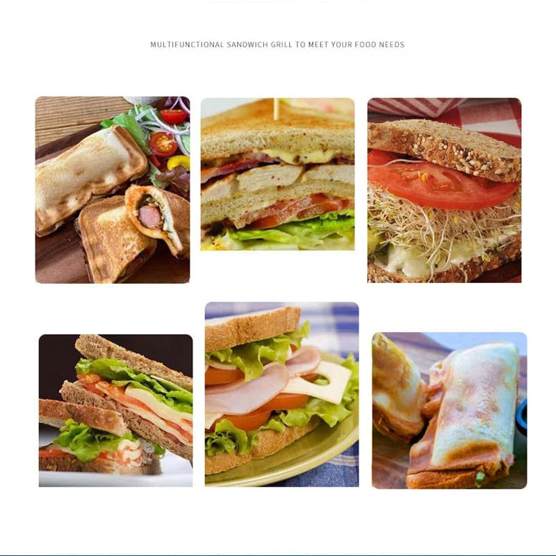 BowLift | Double-sided sandwich pan – Non-stick aluminum breakfast roaster