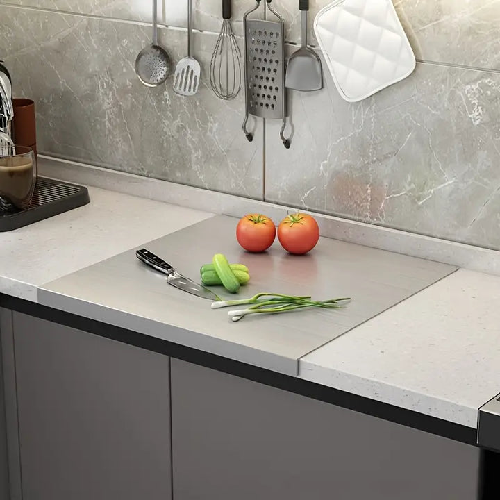 DouBowlifte-sided cutting board made of stainless steel – Non-slip & hygienic | Perfect for the kitchen | Bowlift