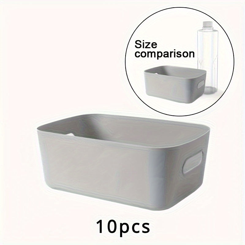 OrganiseerGemak - Set of 10 Wall Storage Boxes for Cosmetics and Snacks Bowlift