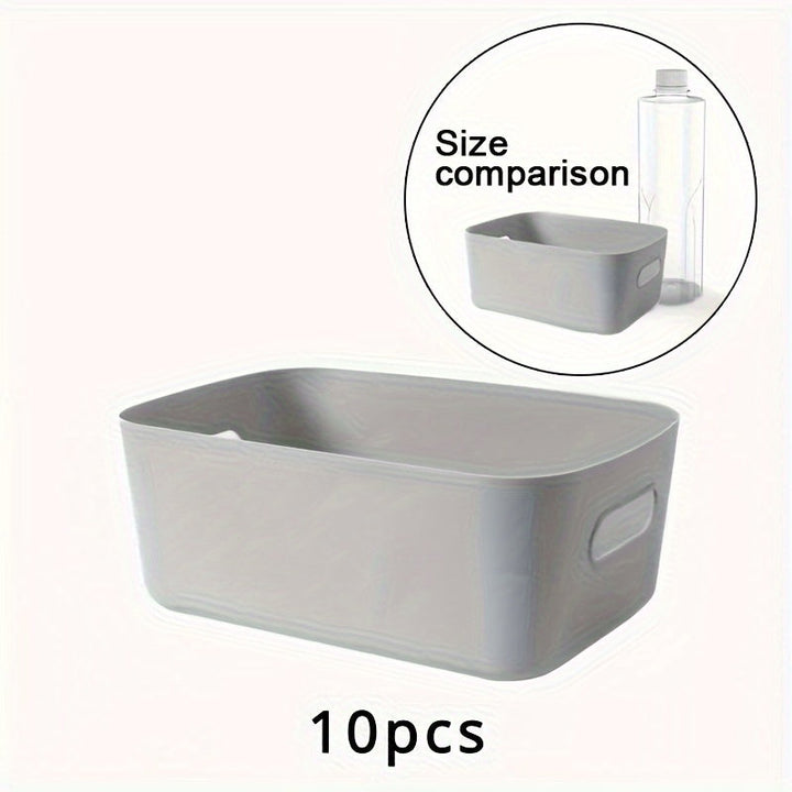 OrganiseerGemak - Set of 10 Wall Storage Boxes for Cosmetics and Snacks Bowlift