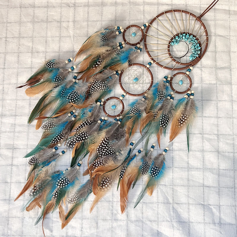 BowLift | Turquoise Tree of Life Feather Dreamcatcher