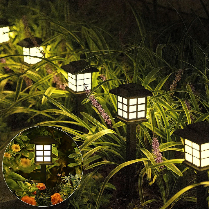 BowLift | Solar Garden Lights in Lantern Style – Waterproof LED Path Lighting for Outdoor Areas