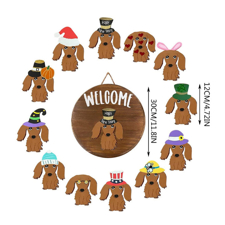 Interchangeable Festival Doorplates Wreath | Bowlift