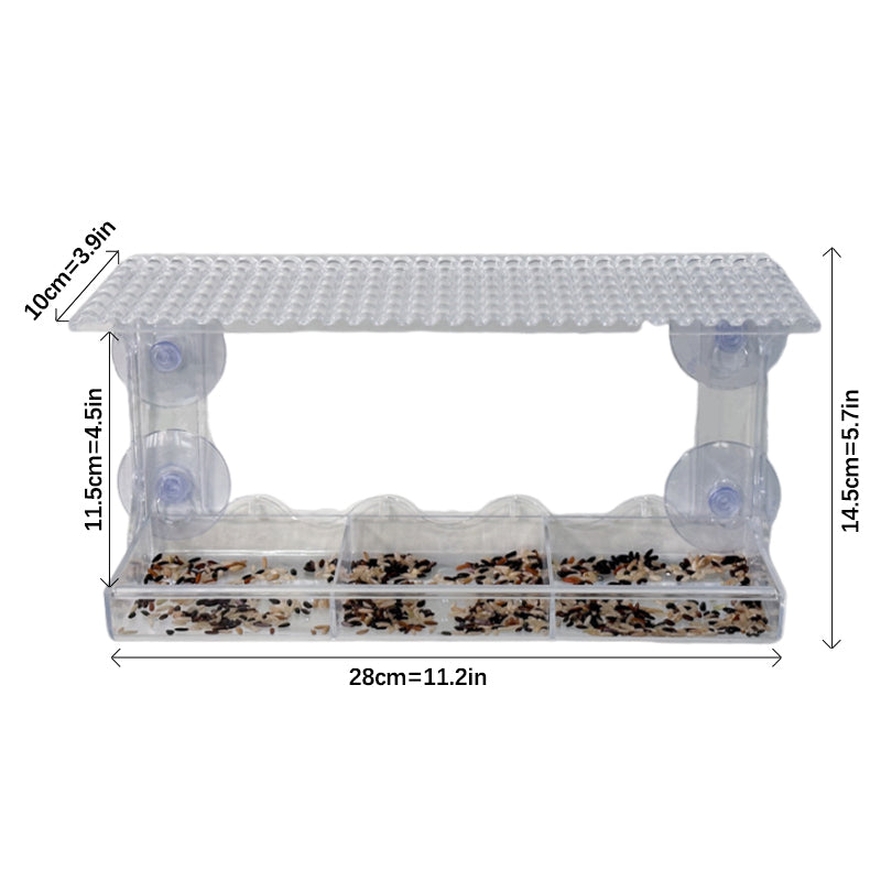 BowLift | Outdoor Clear-Window-Suction-Cup-Birdhouse
