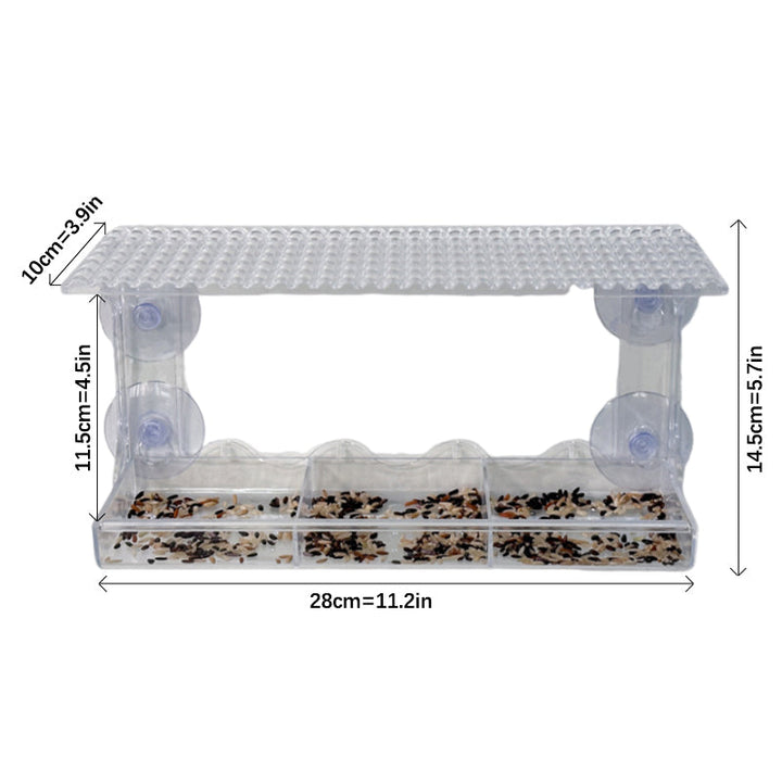 BowLift | Outdoor Clear-Window-Suction-Cup-Birdhouse