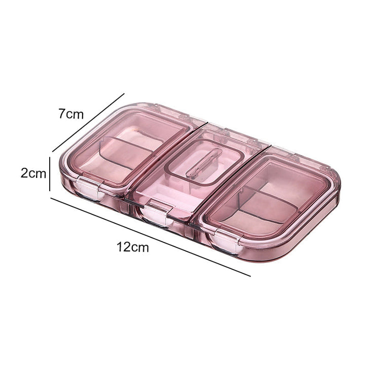 Rectangle Pill Case Organizer Container | Bowlift