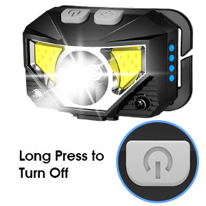 BowLift | 2-Pack Ultra-Clear Rechargeable LED Headlamp Waterproof with Motion Sensor