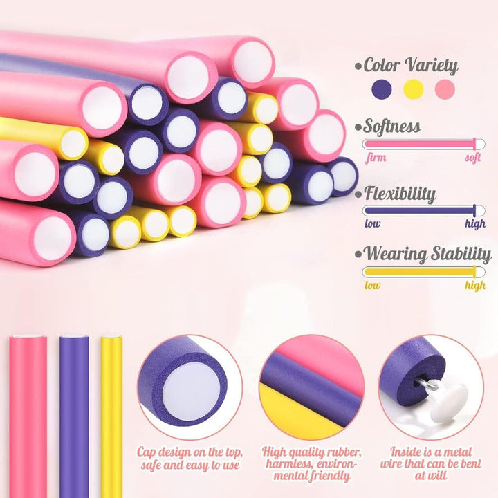 No-Heat Curling Rods Set Bowlift