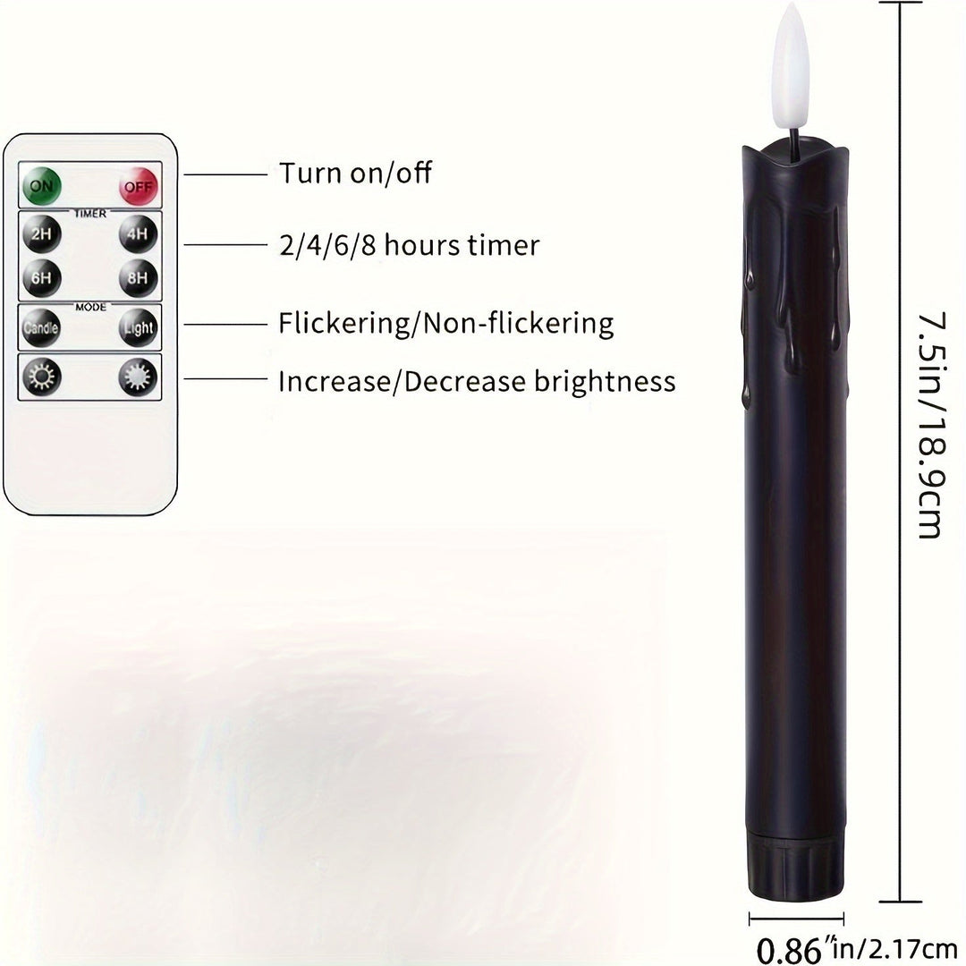 FlameFree - Set of 6 LED Candles with Remote Control Bowlift