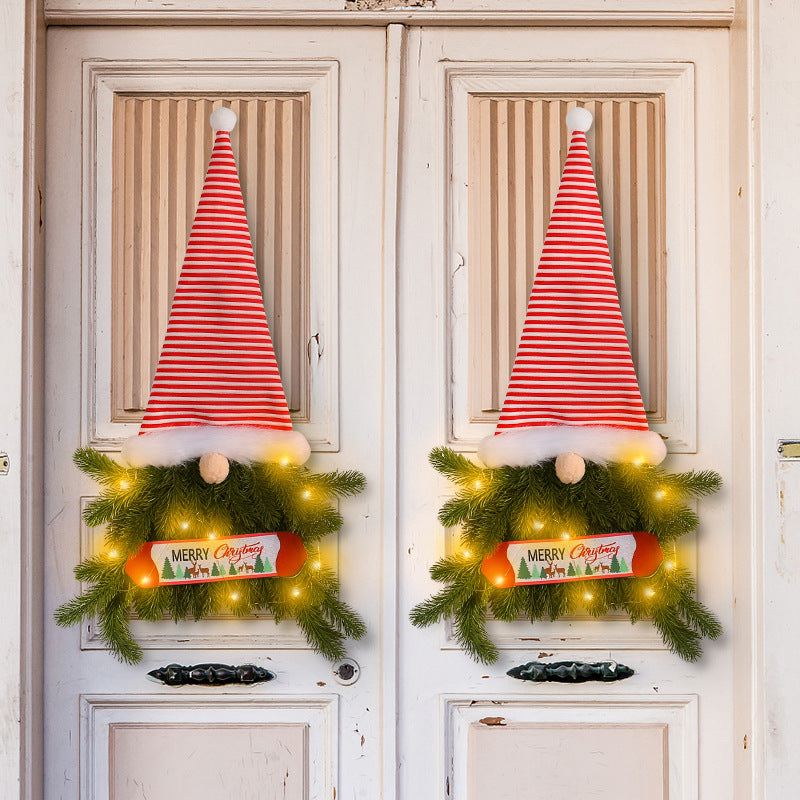 BowLift | Glowing Christmas Wreath Upside Down Tree Stripes A Tall Hat
