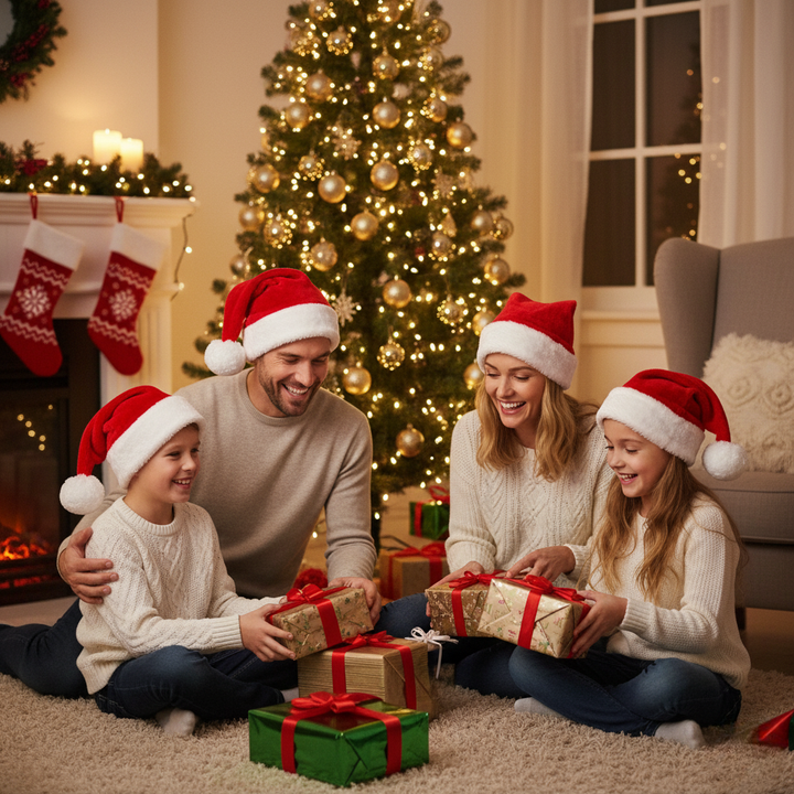 BowLift | Knitted Christmas Beanie with Pompom for Adults and Kids