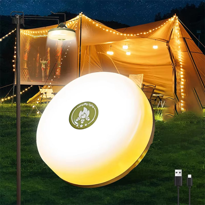 Camping lamp with 10m RGB light chain — Your magical light source for unforgettable outdoor experiences | Bowlift