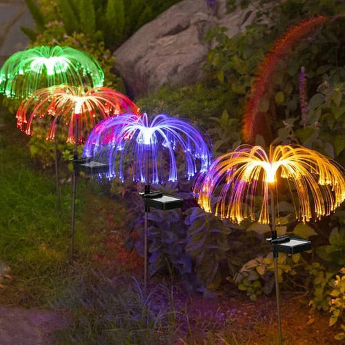 BowLift | Solar Garden Lights | Jellyfish Design with Color-Changing & Warm White Modes | 75cm