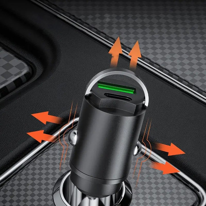 BowLift | Metal Pull-Ring Invisible Fast Car Charger