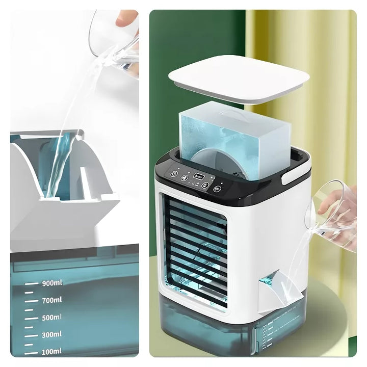 Portable Air Cooler Humidifier Fan with Night Light | Bowlift