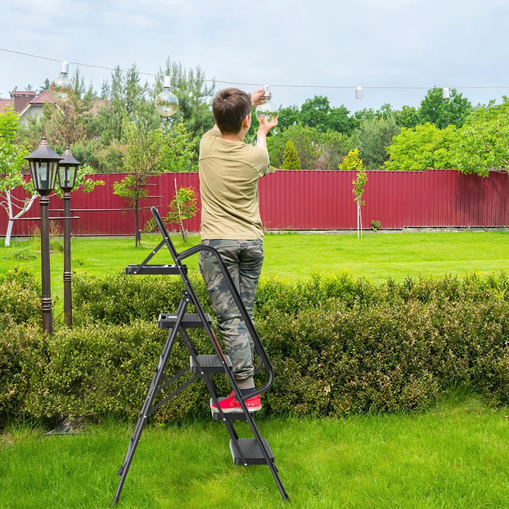 Folding Ladder 4 Steps/5 Steps with Removable Armrests | Bowlift