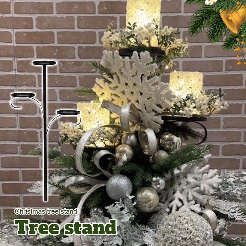 BowLift | Christmas Tree Topper Shelf | 3-tier | Black | Metal
