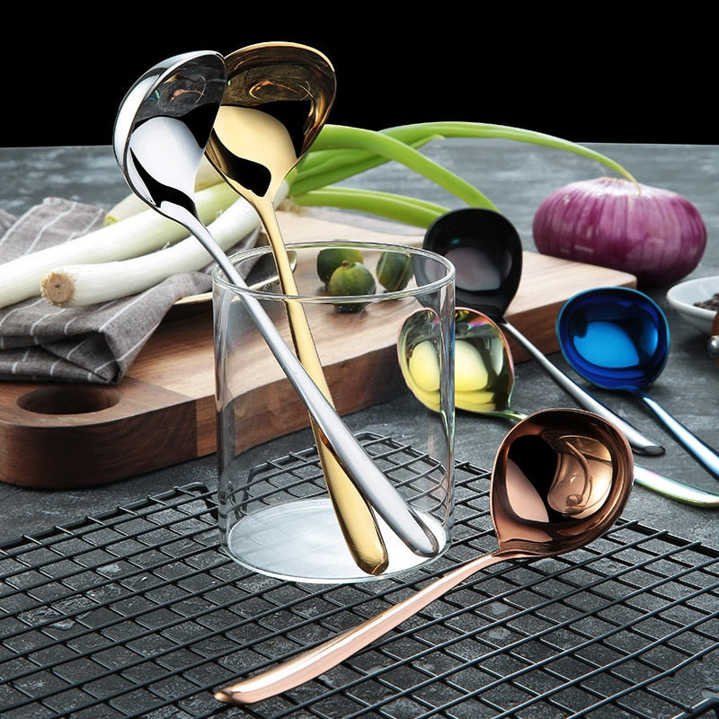 Family Soup Spoon Stainless Steel Kitchen Cooking Spoon Soup Spoon | Bowlift