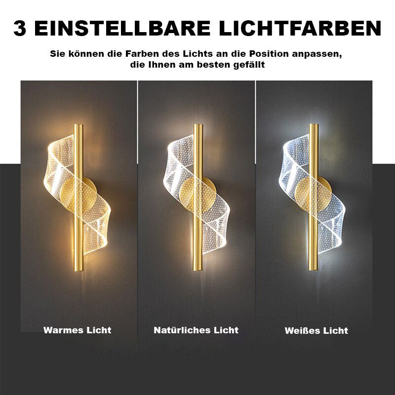 BowLift | Luxury Glass Wall Lamp with Candle Holder
