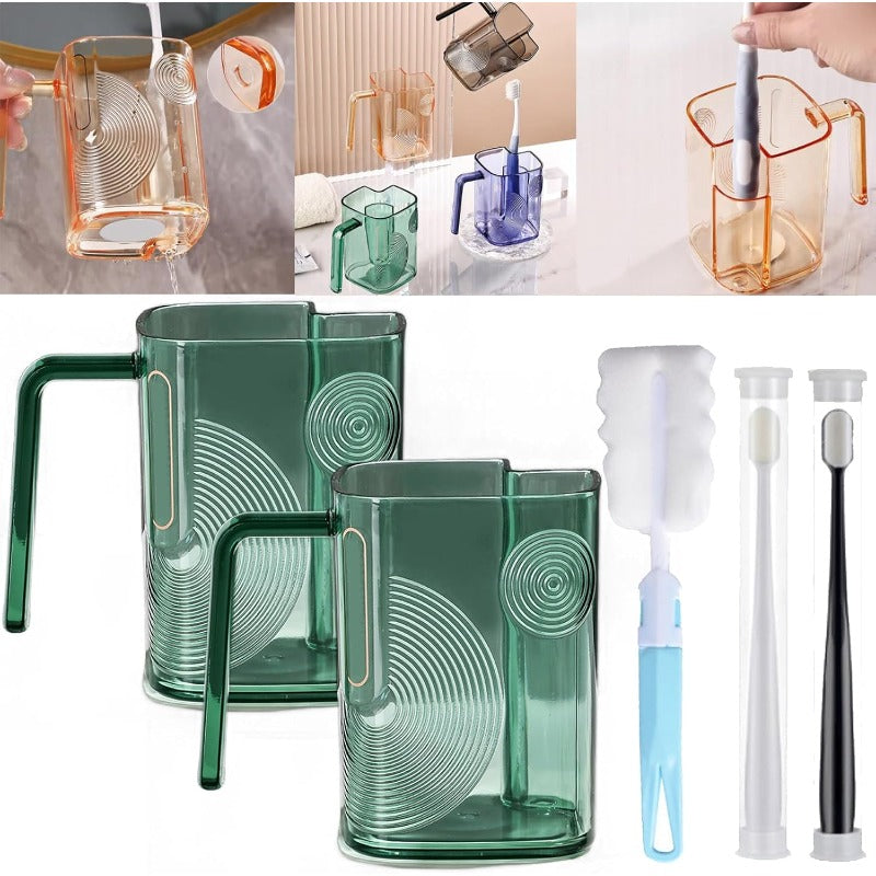 Self-Draining Toothbrush Tumbler Bowlift
