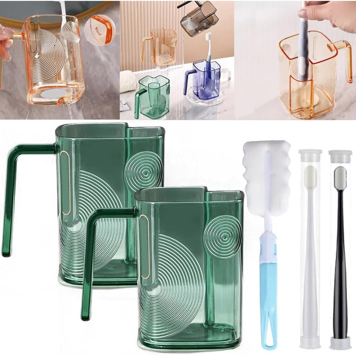 Self-Draining Toothbrush Tumbler Bowlift