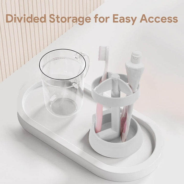 BowLift | Toothbrush Holder with Dust Cover & Wash Cup