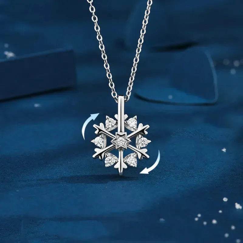 BowLift | Luxury Rhinestone Christmas Snowflakes Necklace Gift for women